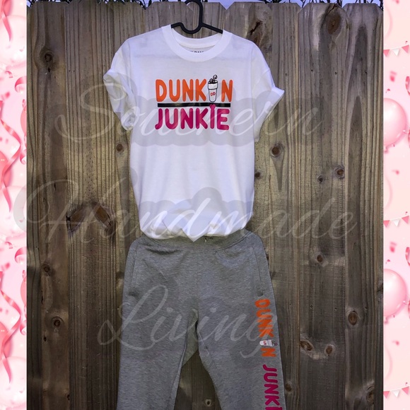 DunkinJunkie iron-on Vinyl “Decal ONLY” Shirt/SWST - Picture 12 of 15